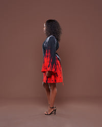 Vouge Ankara Mini Dress