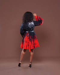 Vouge Ankara Mini Dress
