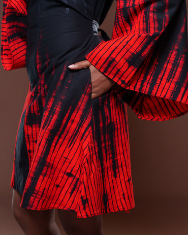 Vouge Ankara Mini Dress