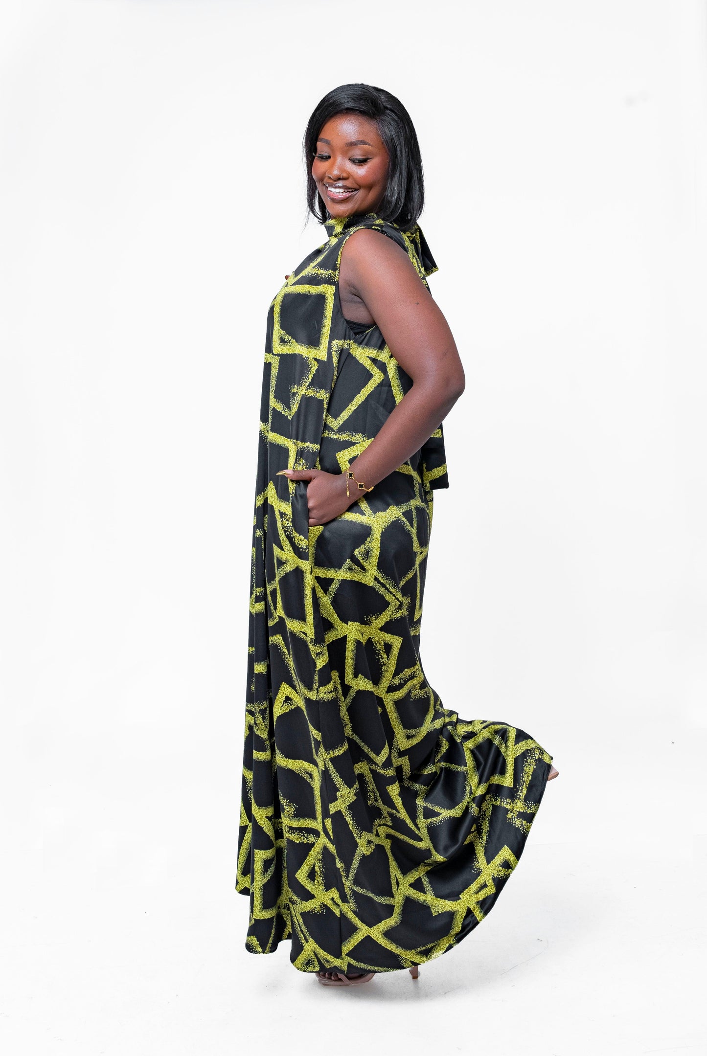 CELESTE Maxi  Dress in SAGE