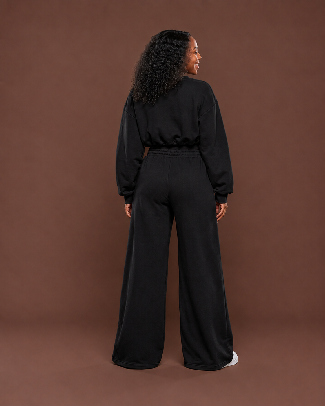 Luxe Leisure  Pant Set in JetBlack