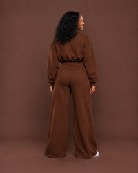 Luxe Leisure  Pant Set in Mocha
