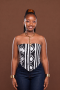 Ankara Corset In Naila