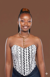 Ankara Corset In Ziggie