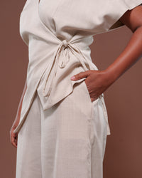 Camilla Wrap Top in Ivory