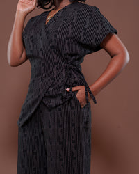 Camilla Wrap Top in Morse