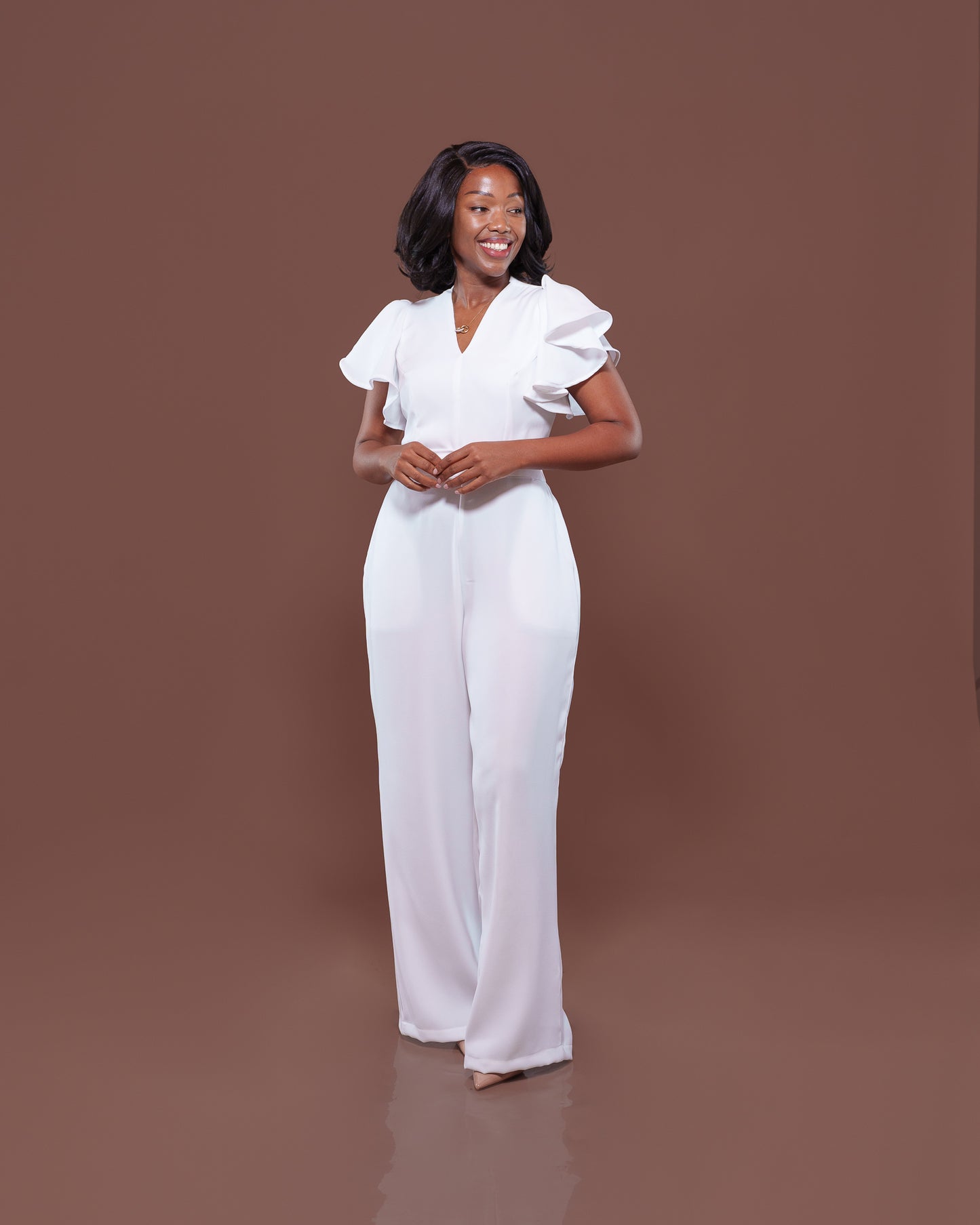 Allure Jumpsuit in White
