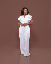 Allure Jumpsuit in White