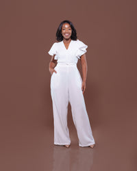 Allure Jumpsuit in White