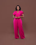 Allure Jumpsuit in Fuschia