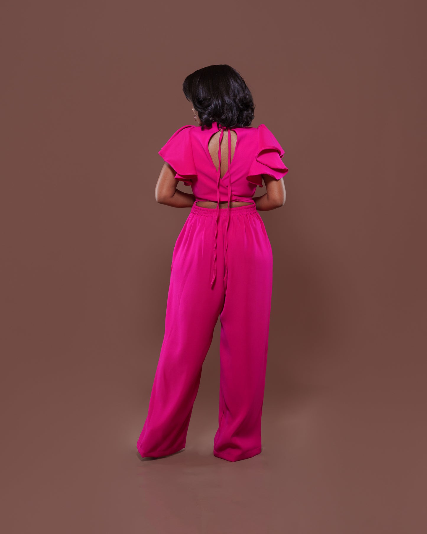 Allure Jumpsuit in Fuschia