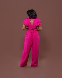 Allure Jumpsuit in Fuschia
