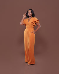 Allure Jumpsuit in Mustard