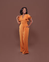 Allure Jumpsuit in Mustard