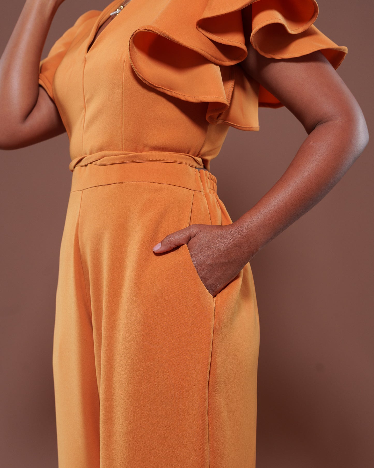 Allure Jumpsuit in Mustard