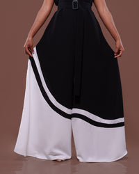Two Tone Circle Palazzo Jumpsuit