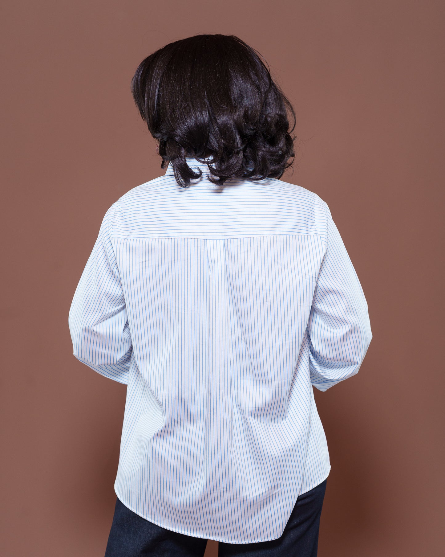 Odessy Stripped Shirt in Pearl