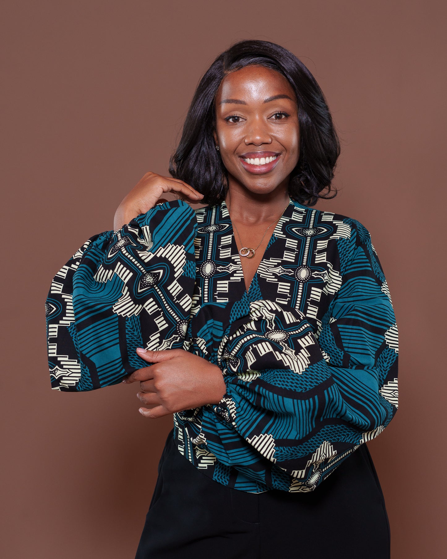 Adire Corset Top In Zani