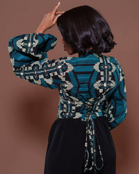 Adire Corset Top In Zani