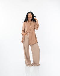 Monarch Oversize fit Shirt in TAN