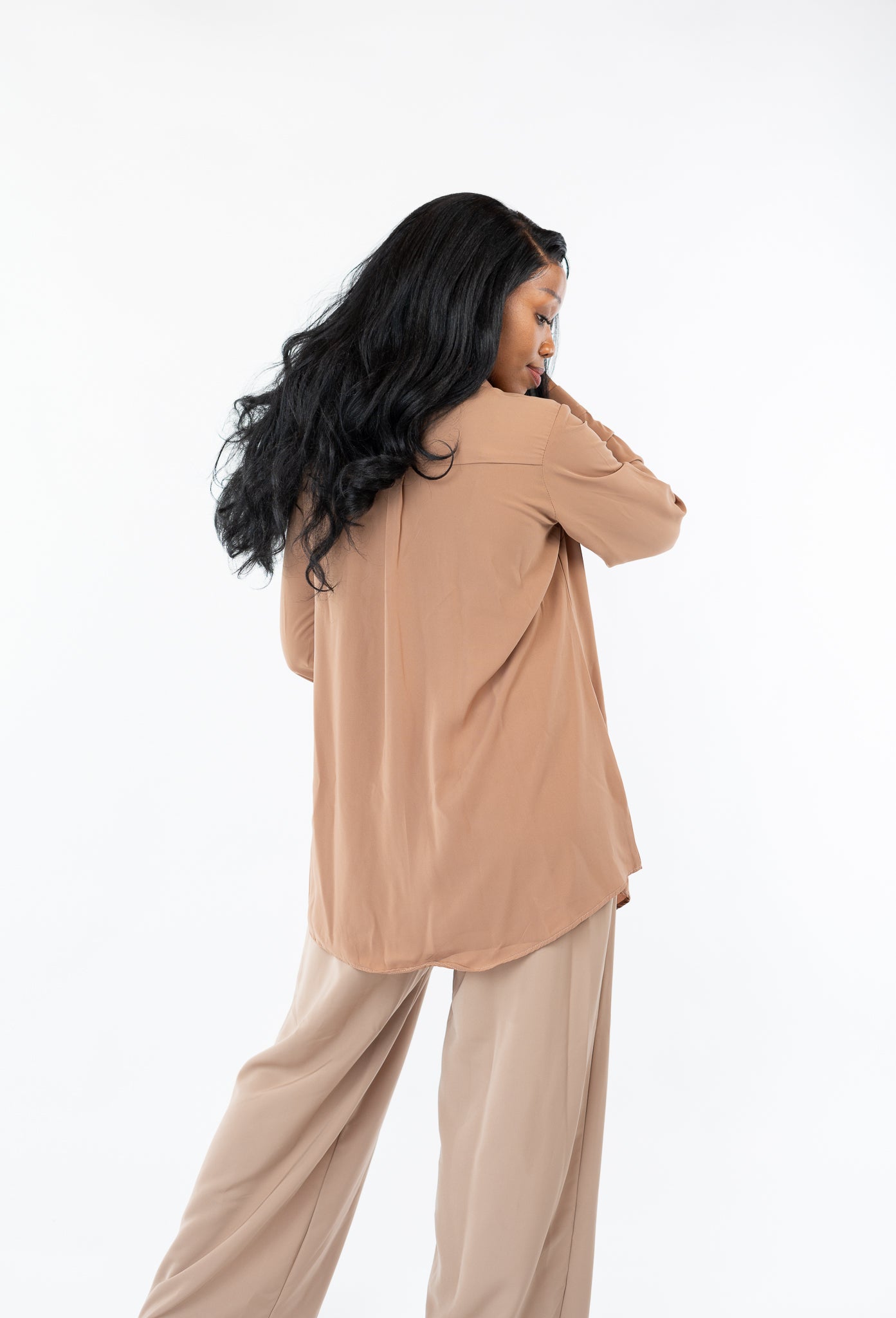 Monarch Oversize fit Shirt in TAN