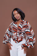 Adire Corset Top In Hawia