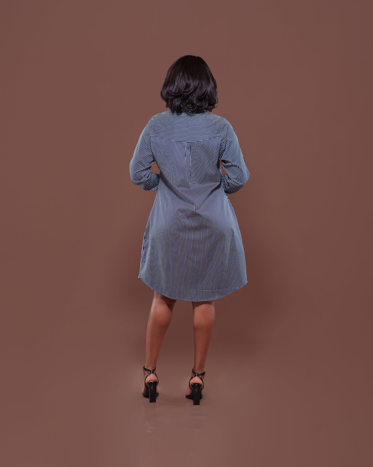 Marina Shirt Dress in Navy