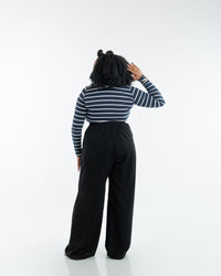 Fluid Semi-Fitted Pants in MIDNIGHT