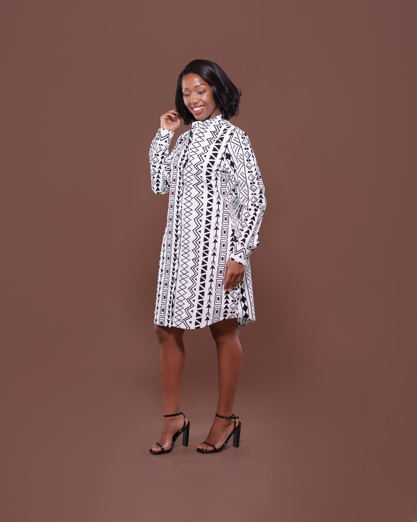 Konie Shirt Dress in Ziggie