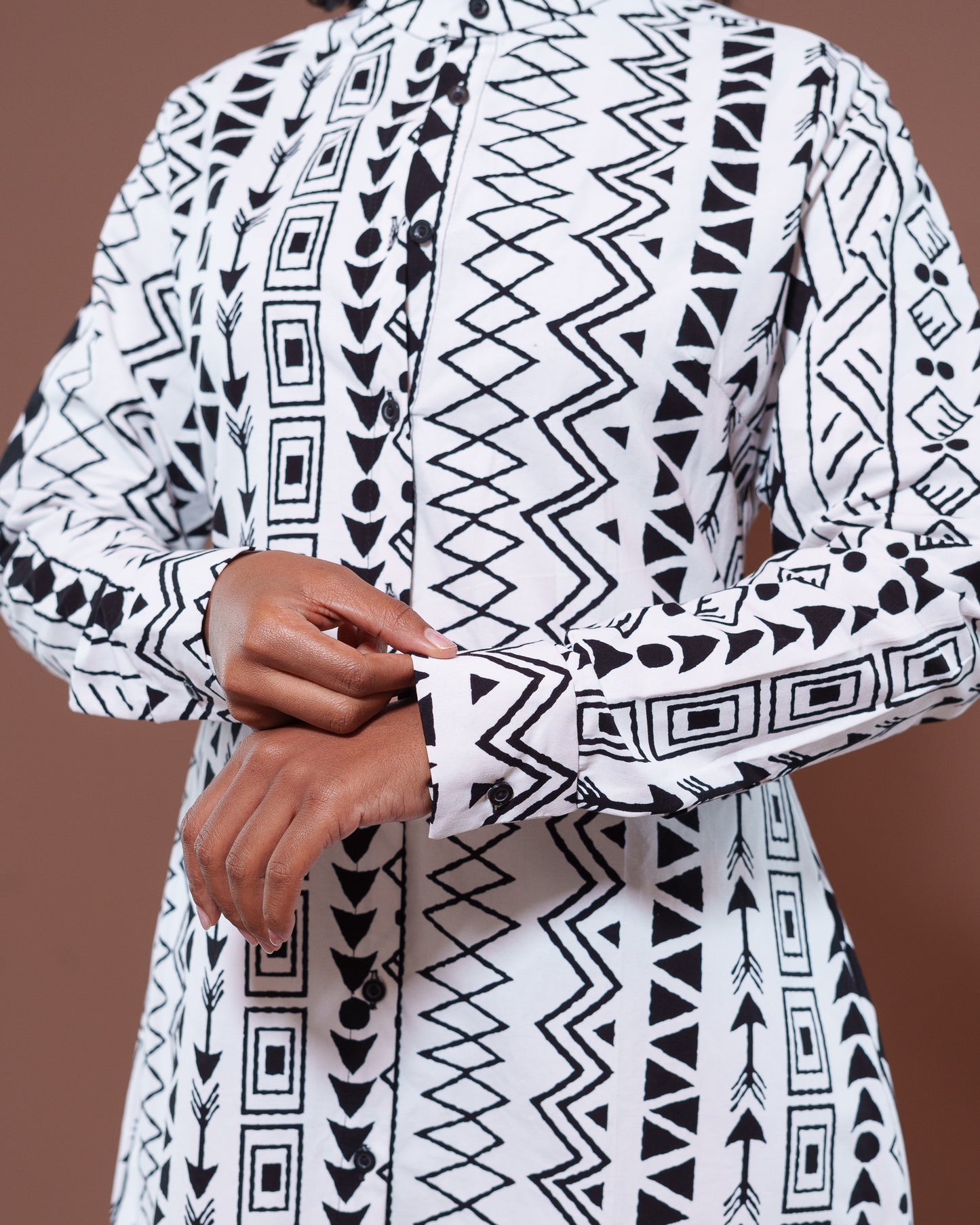 Konie Shirt Dress in Ziggie