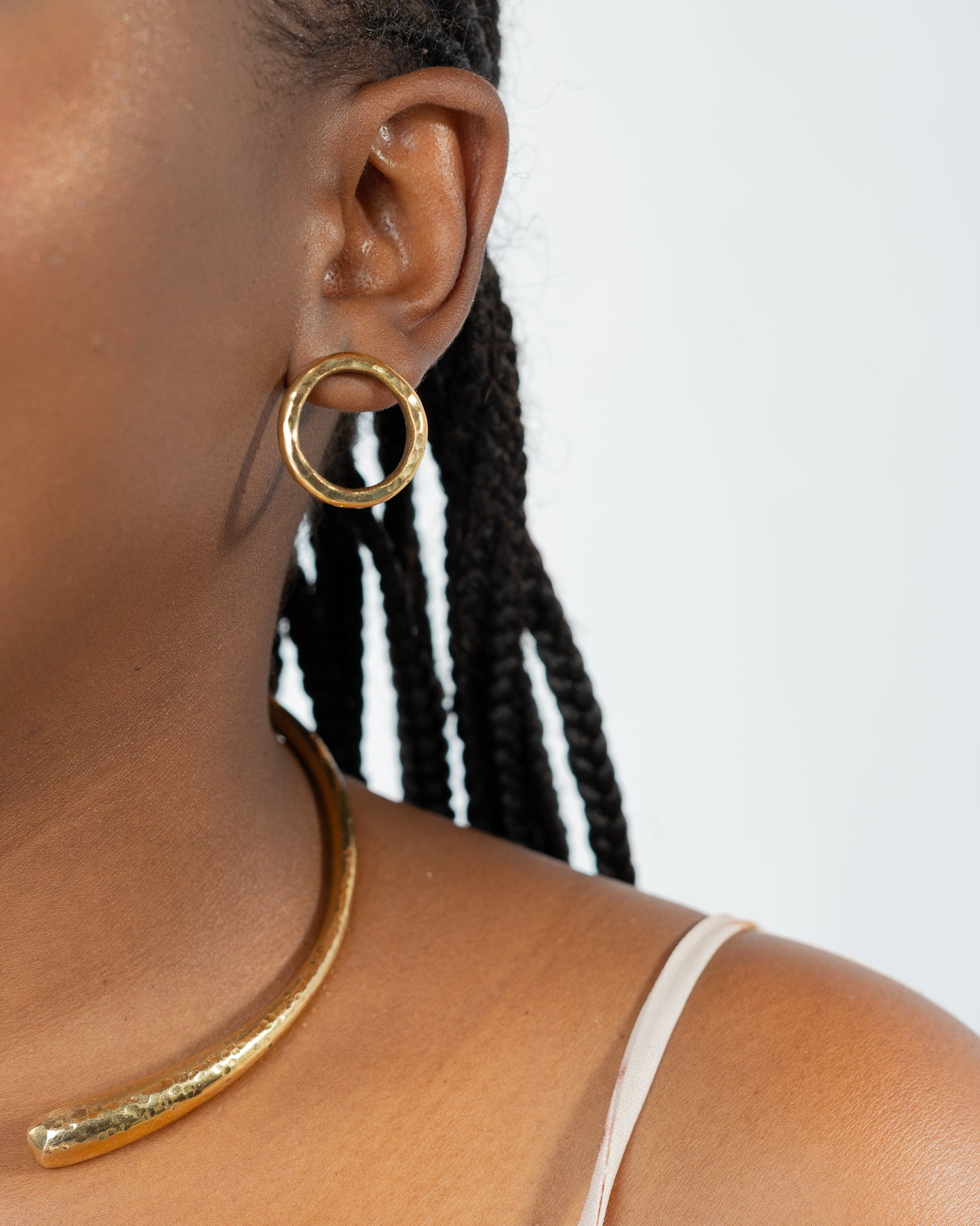 Textured Aurelia Hoops