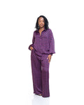 Fluid Wide Leg Pants in Art Deco