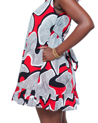 Dynasty Shift Dress In Rubra