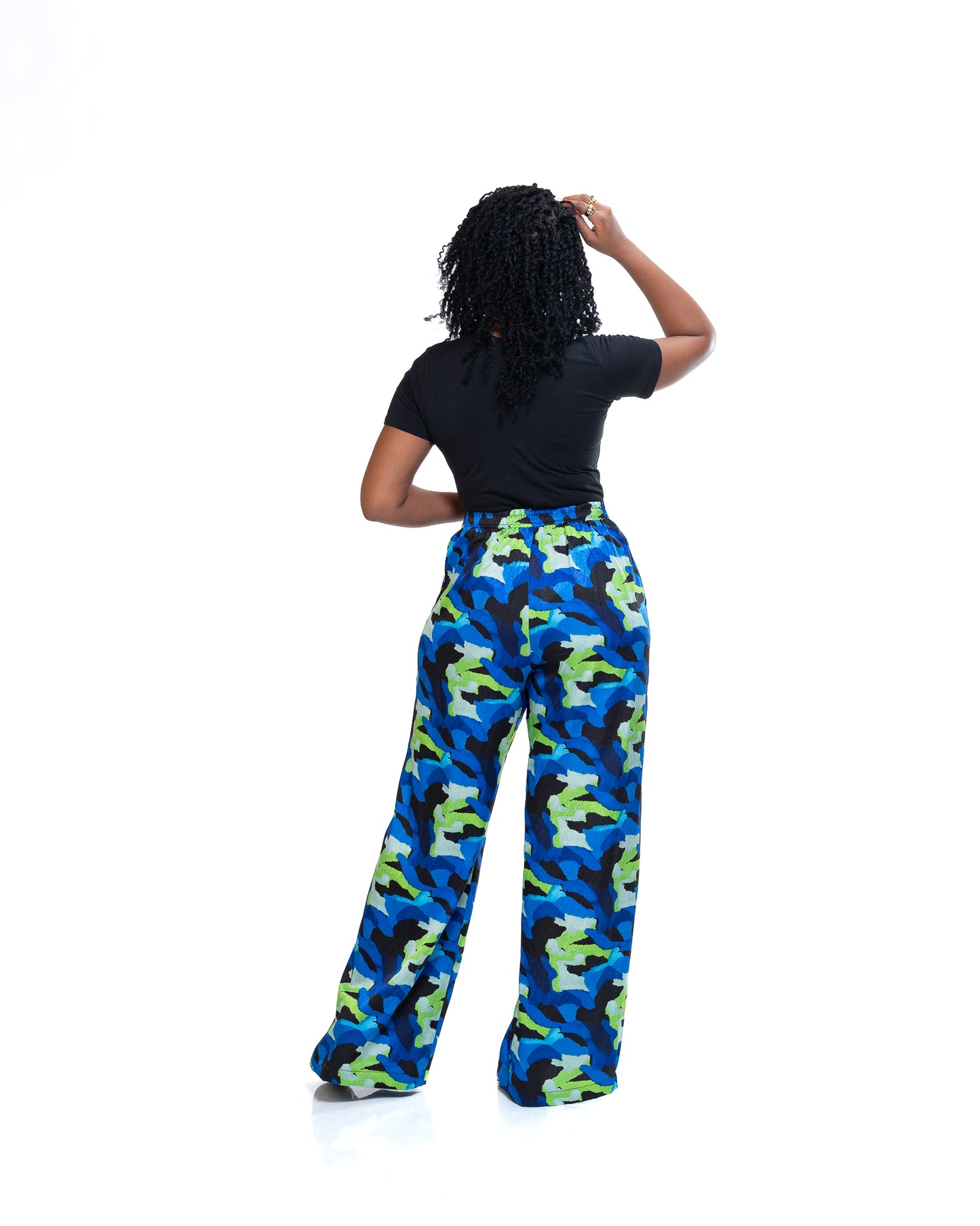 Monet Wide Leg Pants In Cerulean