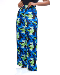 Monet Wide Leg Pants In Cerulean