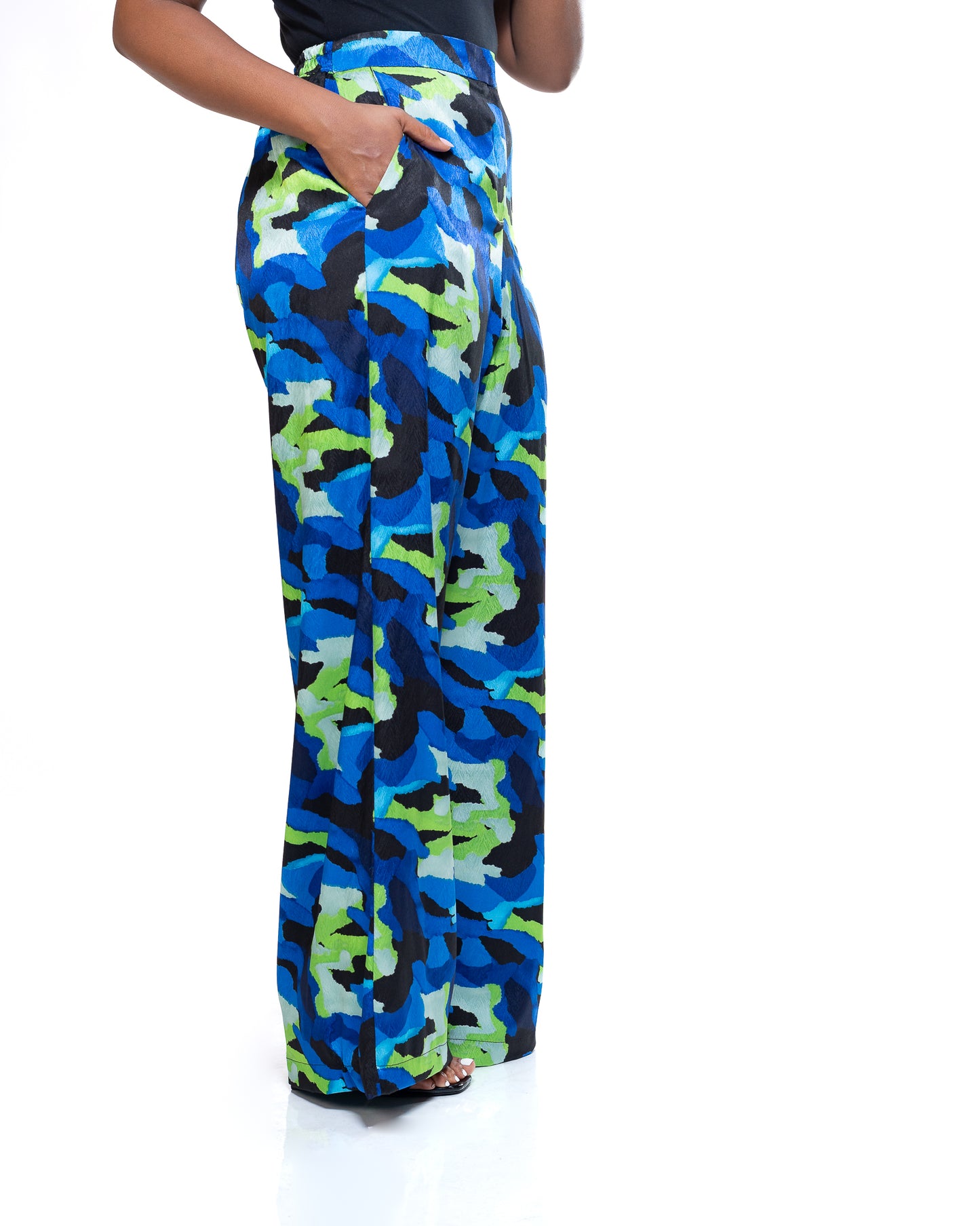 Monet Wide Leg Pants In Cerulean