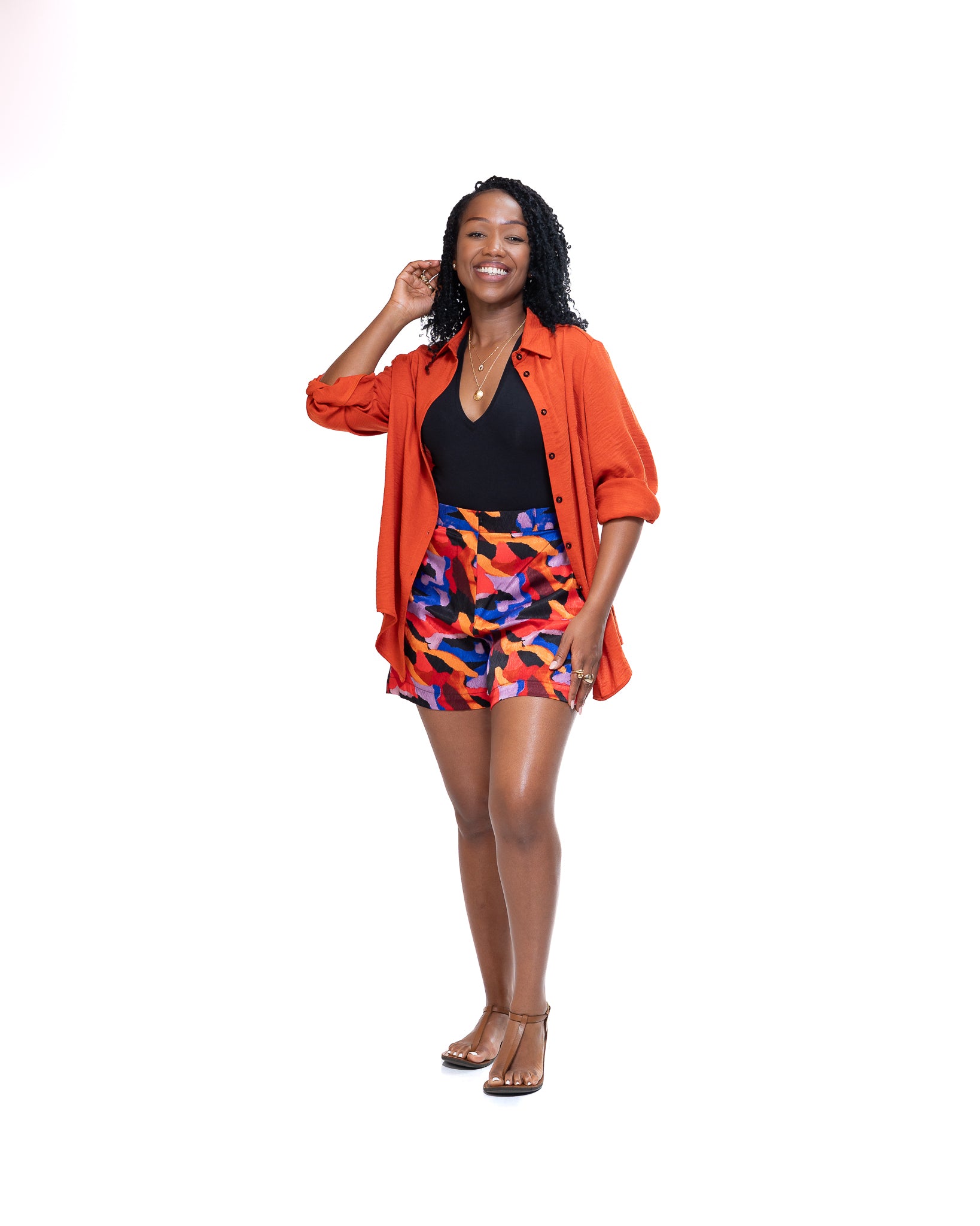 Monet Shorts In Red
