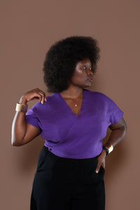 Ayla Knit Top In Plum