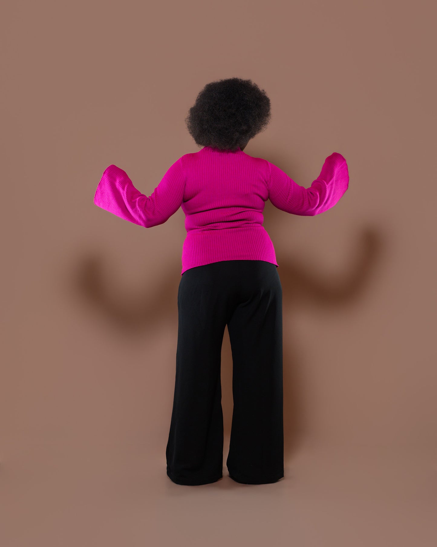 Aura Knit Top in Fuchsia