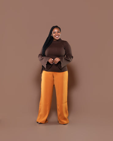 Aura Knit Top in Choco