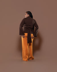 Aura Knit Top in Choco