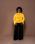 Aura Knit Top in Mustard