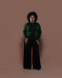 Aura Knit Top in Emerald