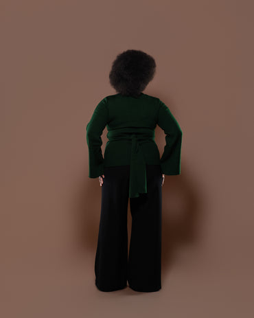 Aura Knit Top in Emerald