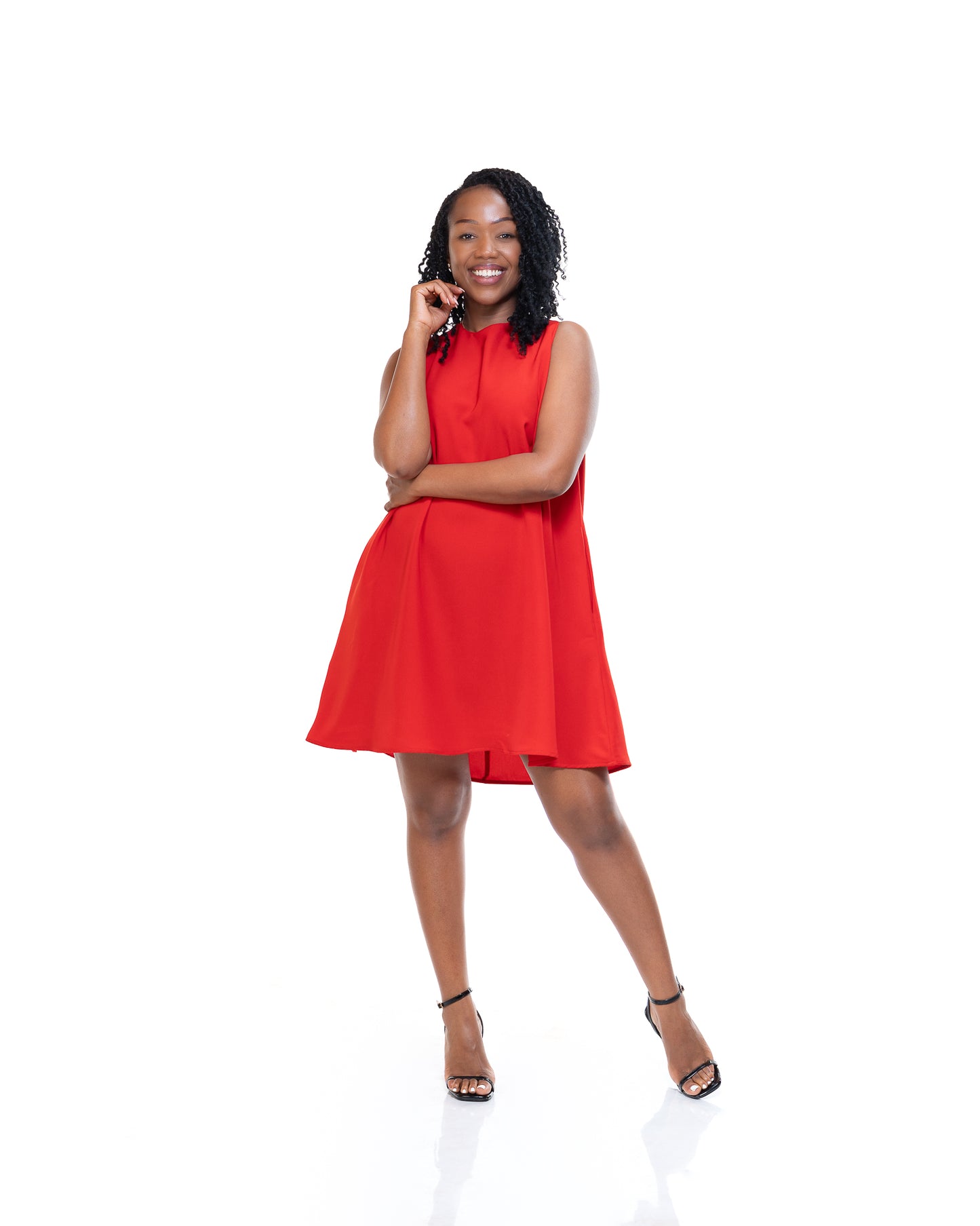 Lola Mini Dress in Scarlet