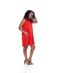 Lola Mini Dress in Scarlet