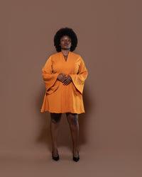 Vouge Mini Dress in Mustard