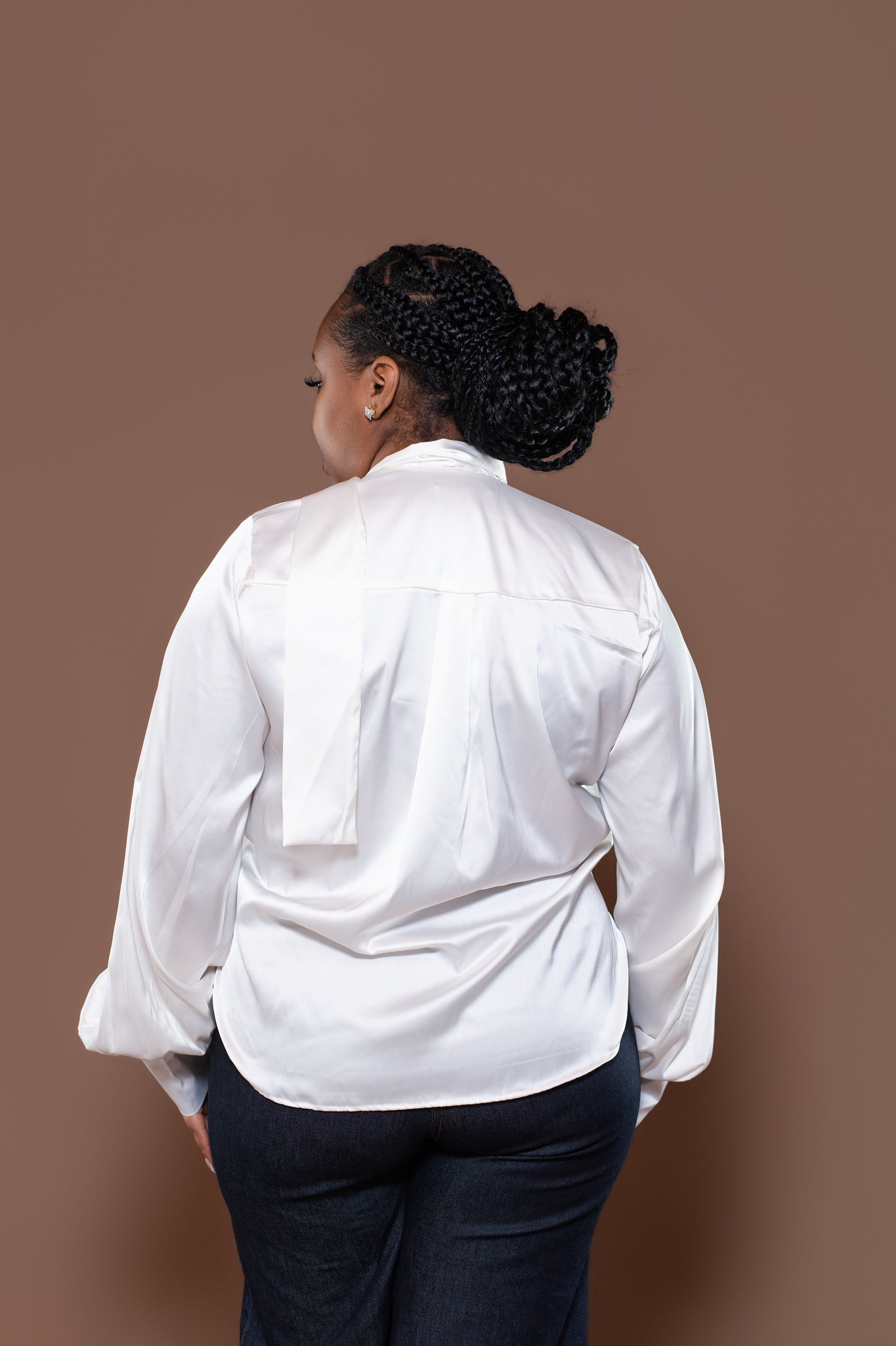 Bella Blouse in Pearl Shine
