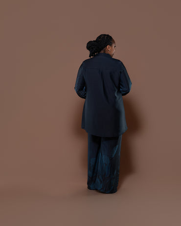 Botanical Boarder Blouse in Nile