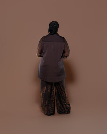 Botanical Boarder Blouse in Copper